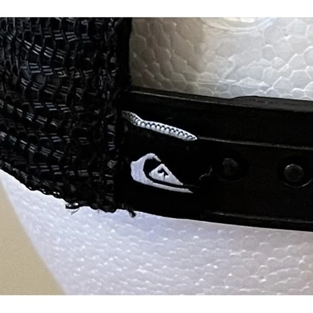 Quiksilver‎ Youth Trucker Hat Palm Leaf Print Mesh SnapBack Cap 55cm Black
